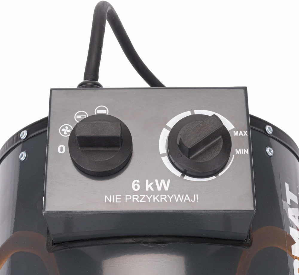 Powermat Elektrinis šildytuvas Pūstuvas Fenas 6kW 400V PM-NAG-6EN