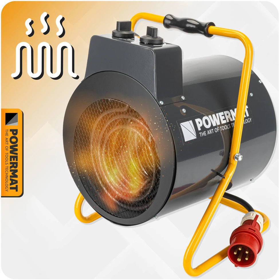 Powermat Elektrinis šildytuvas su pūstuvu 9kW 400V PM-NAG-9EN