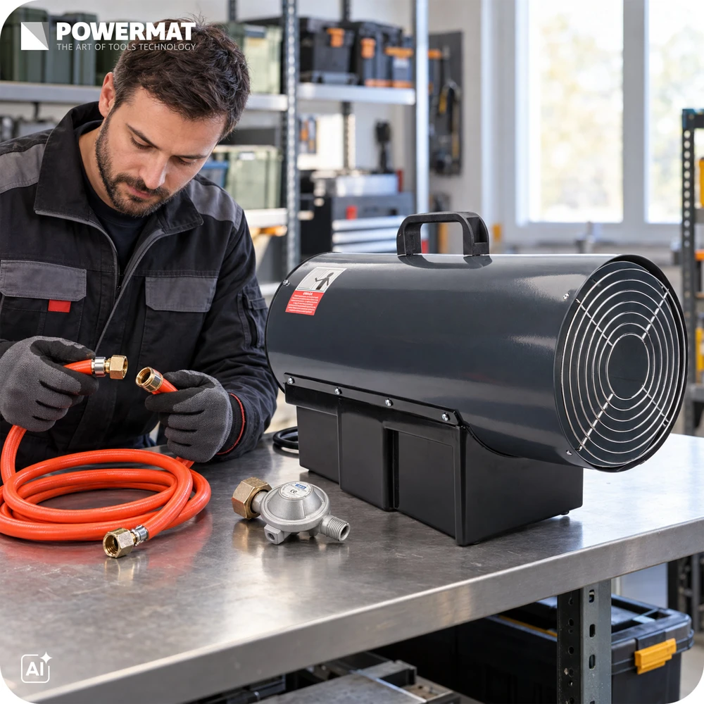 Powermat DUJINIS PUČIAMASIS ŠILDYTUVAS TERMOSTATAS 65KW LCD PM-NAG-65GLN