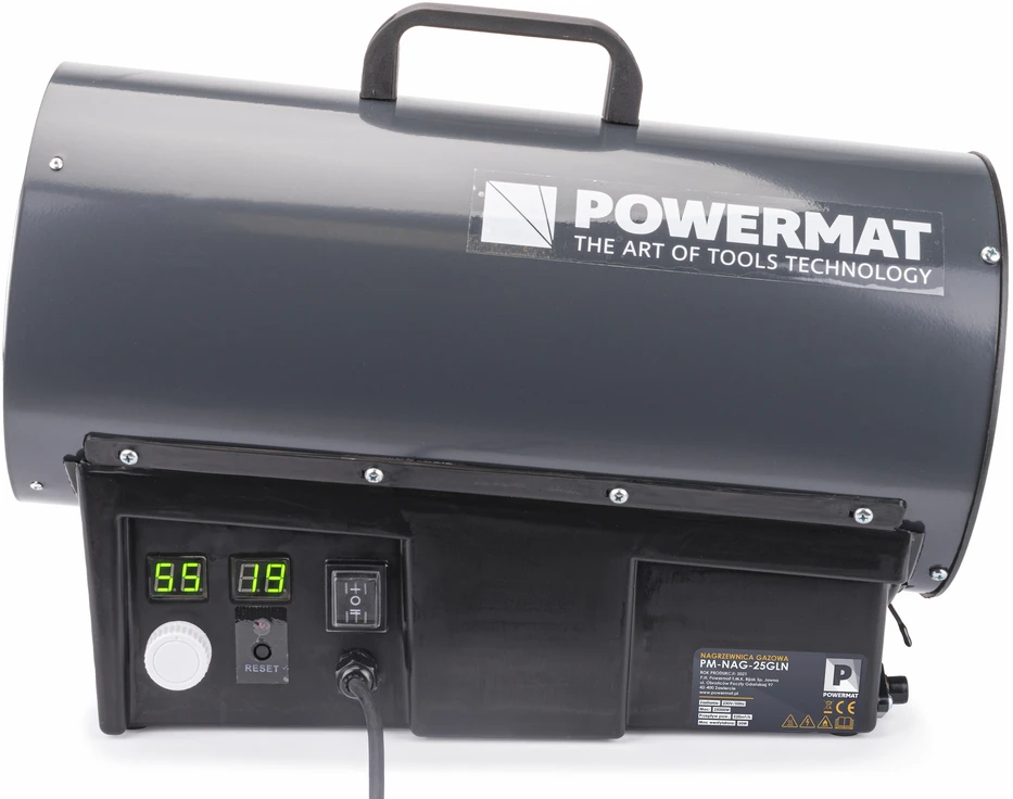 Dujinis šildytuvas POWERMAT LCD PM-NAG-25GLN su termostatu 25kW