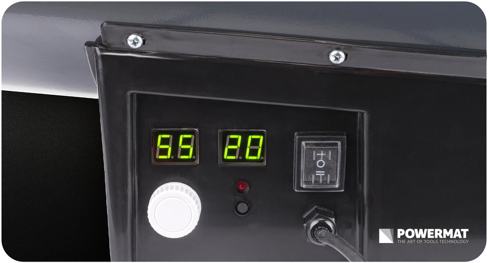 Powermat DUJINIS PUČIAMASIS ŠILDYTUVAS TERMOSTATAS 65KW LCD PM-NAG-65GLN