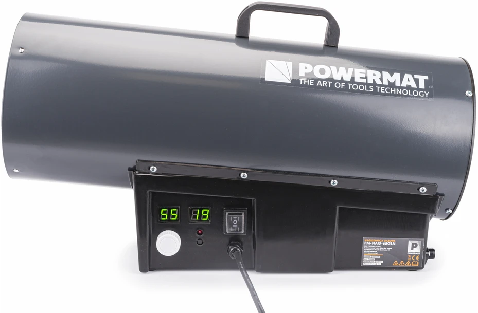 Powermat DUJINIS PUČIAMASIS ŠILDYTUVAS TERMOSTATAS 65KW LCD PM-NAG-65GLN