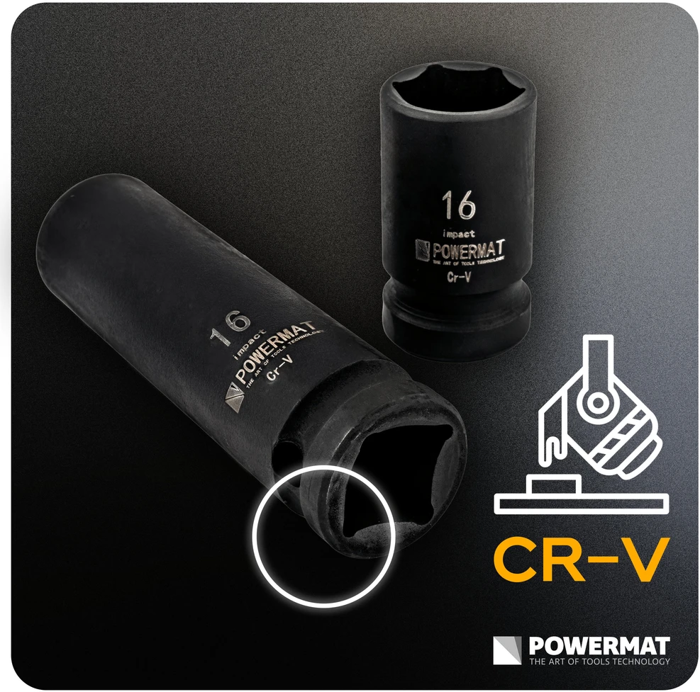 Powermat SMŪGINIAI GALVUTĖS ANTGAIAI (RINKINYS 20 vnt.) 10-19mm 1/2 PM-ZNU-1019T