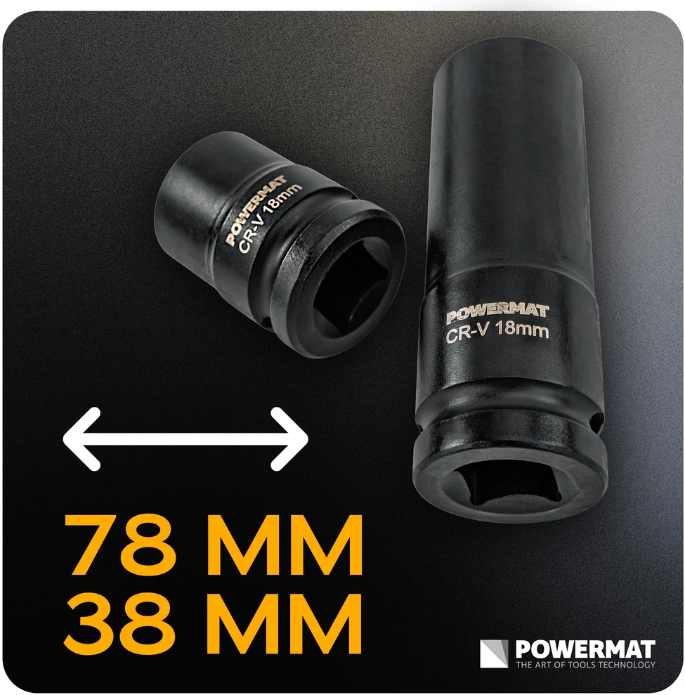Powermat SMŪGINIAI ANTGALIAI (RINKINYS 35 vnt.) 8-32mm 1/2 PM-ZNU-832T