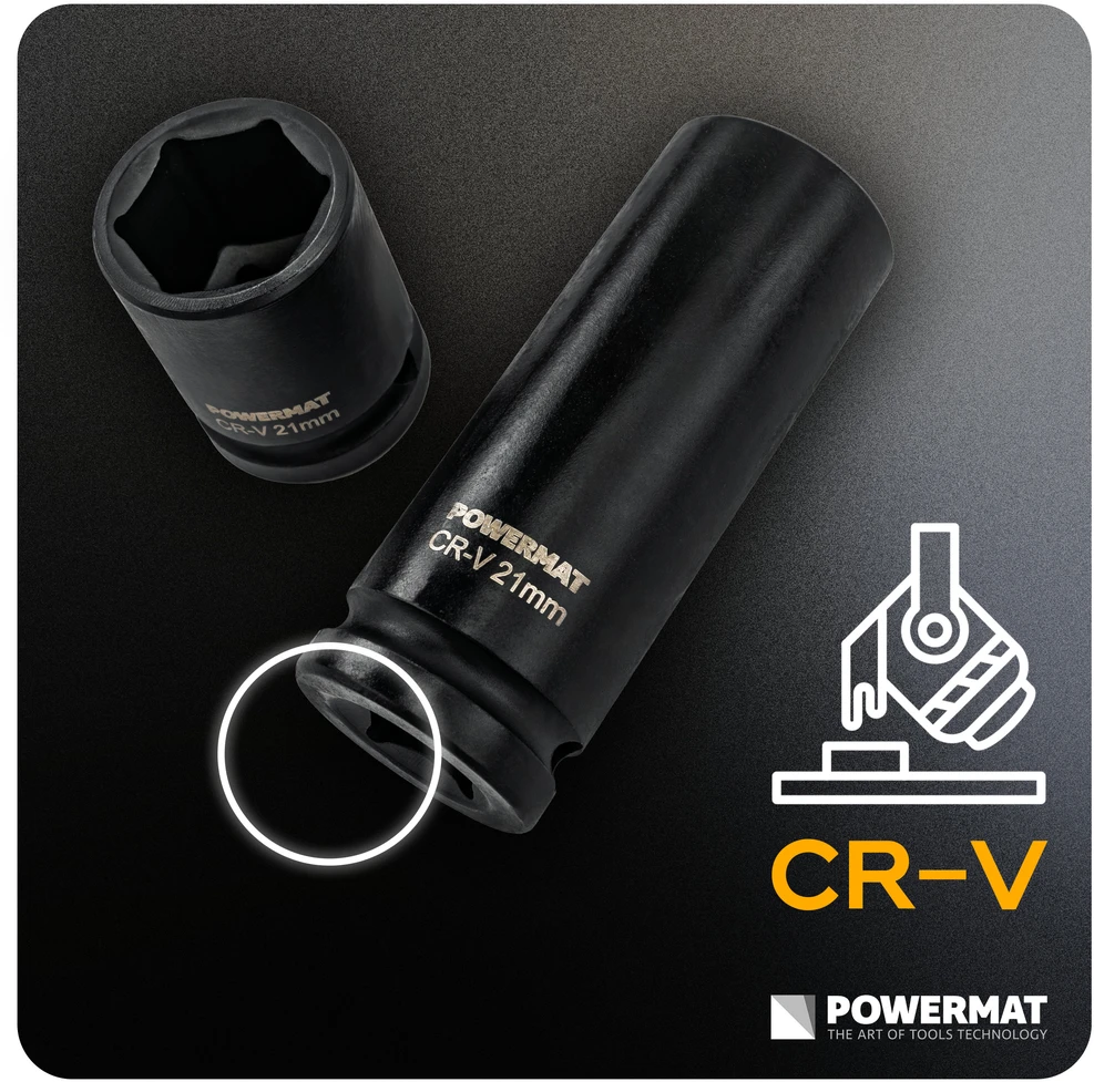 Powermat SMŪGINIAI ANTGALIAI (RINKINYS 35 vnt.) 8-32mm 1/2 PM-ZNU-832T