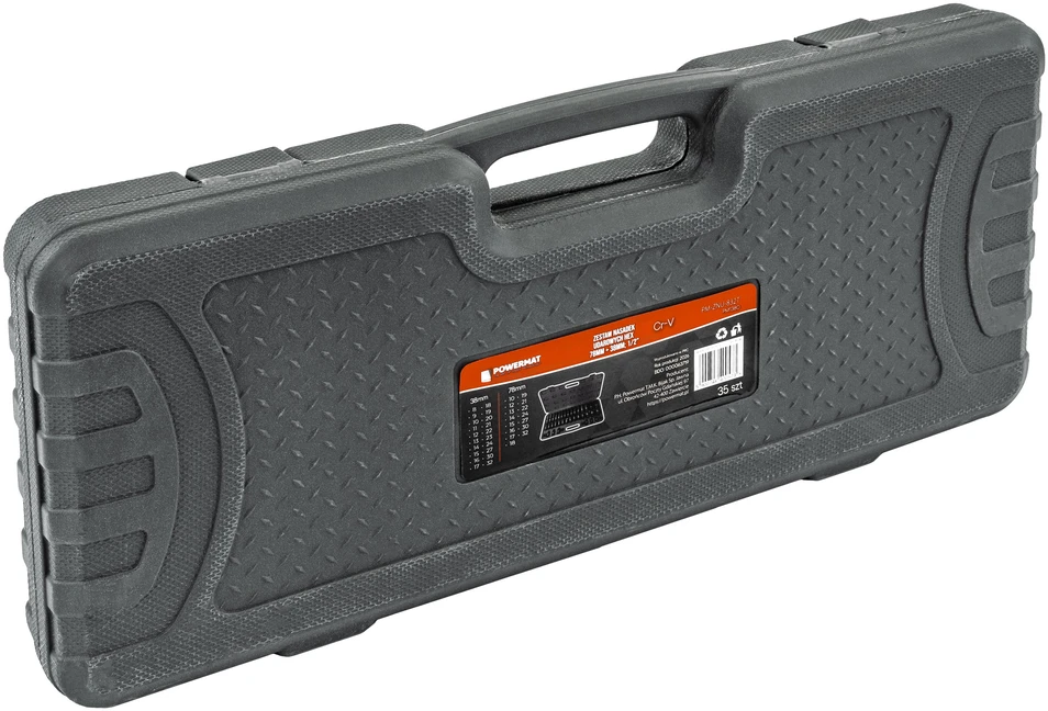 Powermat SMŪGINIAI ANTGALIAI (RINKINYS 35 vnt.) 8-32mm 1/2 PM-ZNU-832T