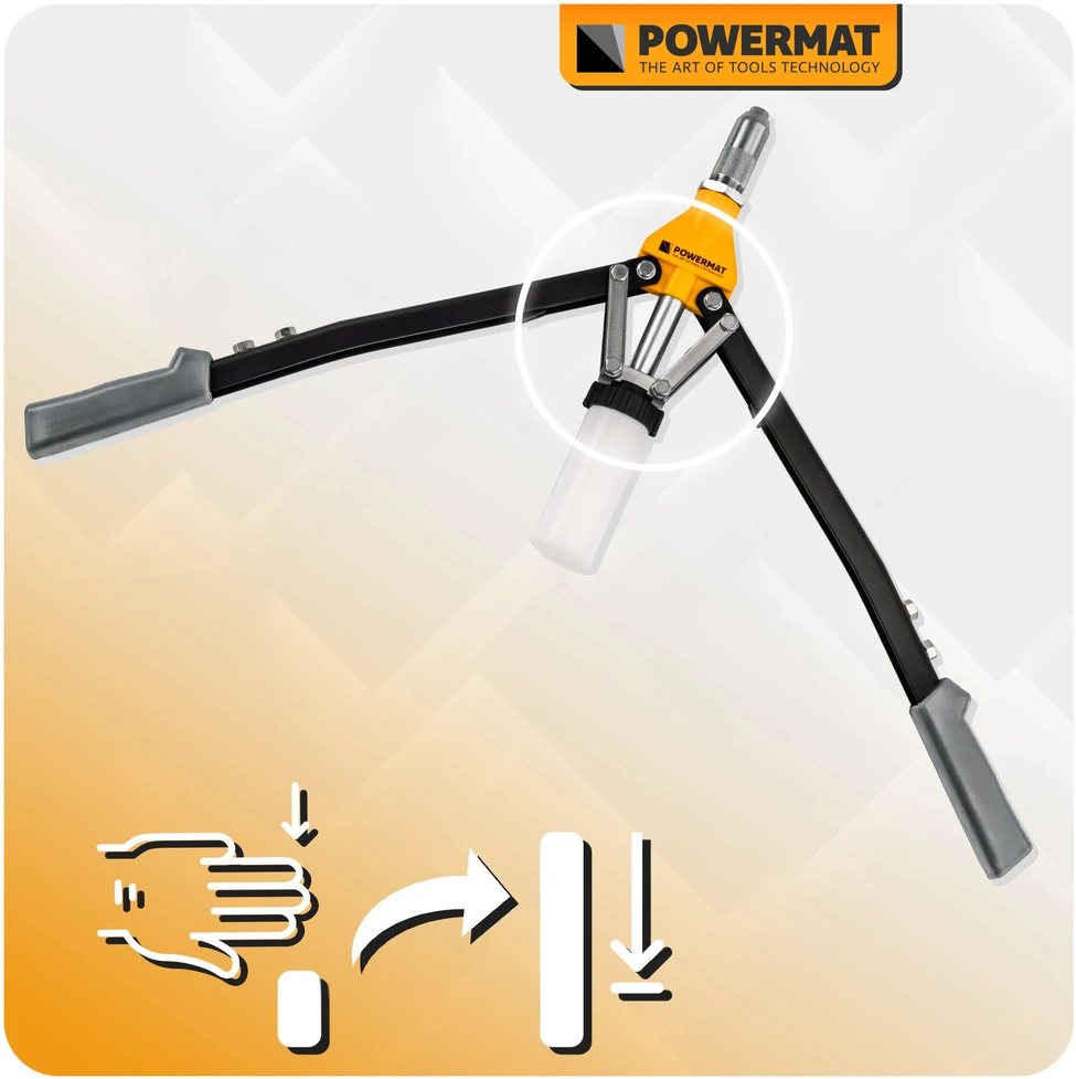 Powermat SVERTINĖ KNIEDŽIŲ SPAUDYKLĖ 525mm / 3,2-6,4mm PM-NIR-525T