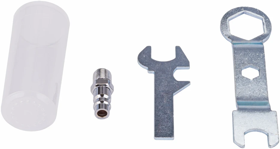 Powermat Pneumatinis kniediklis, 2.4 - 6.4 mm, pop kniedėms, aliuminiui, plienui, variui, pramoninis kniedijimo įrankis, tvirtinimo įrankis