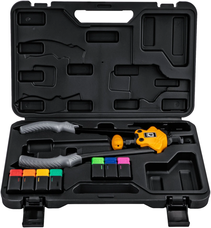 Powermat Rankinė kniedžių veržlių kniedyklė 360 mm / M3-M12 PM-NIR-360T