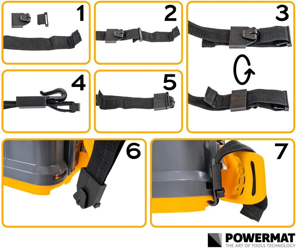 Akumuliatorinis purkštuvas su priedais 16L Powermat