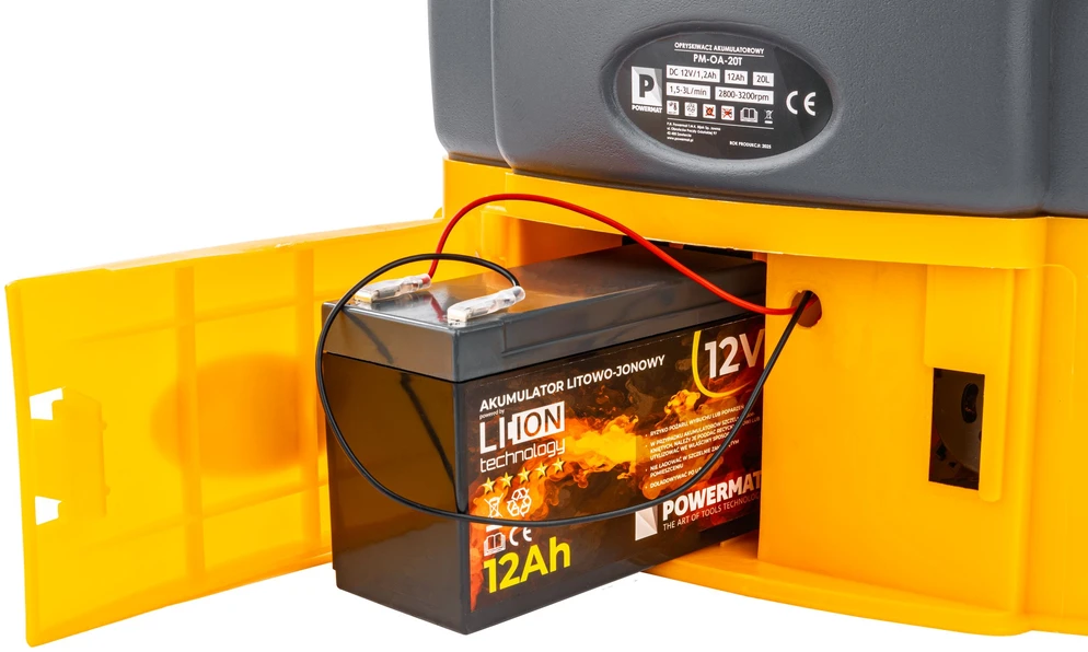 Powermat Akumuliatorinis purkštuvas, 20 litrų talpa, su antgaliais ir antgaliu, žemės ūkio ir buitiniam naudojimui, sodo kenkėjų kontrolei