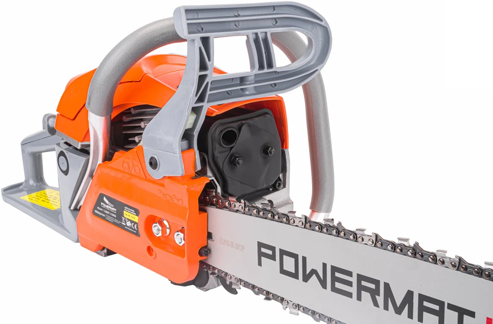 Benzininis grandininis pjūklas POWERMAT 16", 3,6kW/4,9AG