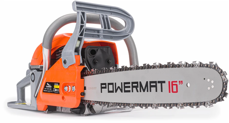 Benzininis grandininis pjūklas POWERMAT 16", 3,6kW/4,9AG