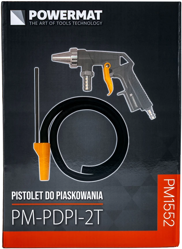 Powermat SMĖLIAVIMO PISTOLETAS + ŽARNA 1 m PM-PDPI-2T