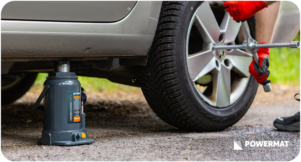 Powermat 32 Tonų Hidraulinis Butelio Domkratas, Sunkus Kėlimo Domkratas, Žemo Profilio Hidraulinis Domkratas, Automobilių Remonto Domkratas, Dirbtuvių Įranga
