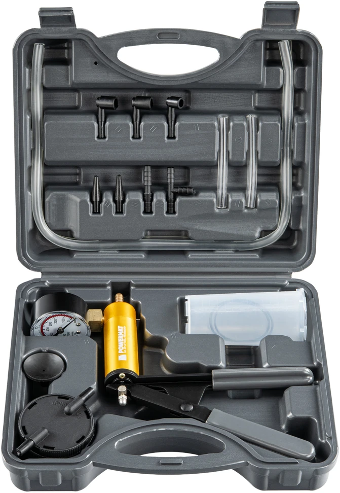 Powermat Vakuuminis siurblys su manometru dyzelinui / benzinui PM-PPC-120T
