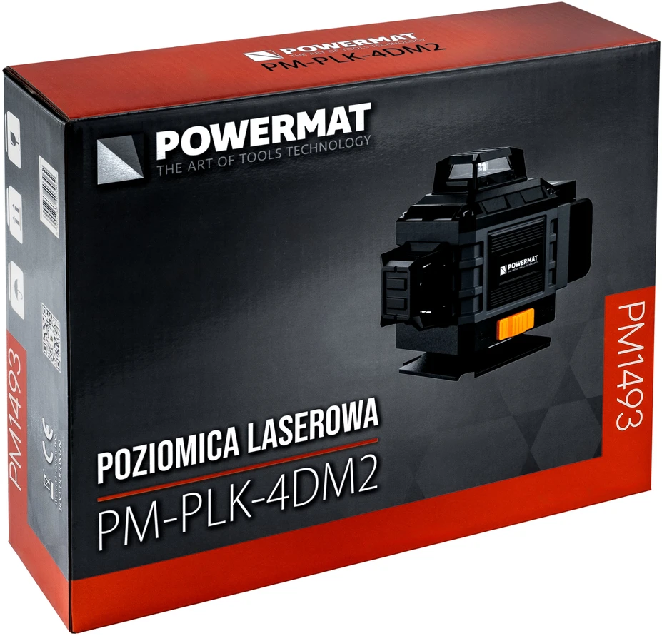 Powermat Lazerinis kryžminis nivelyras PM-PLK-4DM2