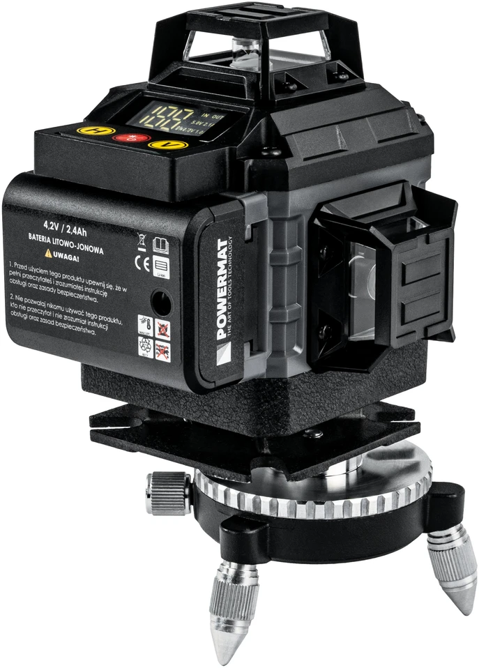 Powermat Lazerinis kryžminis nivelyras PM-PLK-4DM2