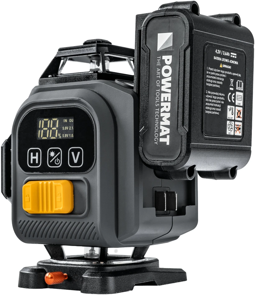 Powermat Lazerinis kryžminis nivelyras PM-PLK-4DM3
