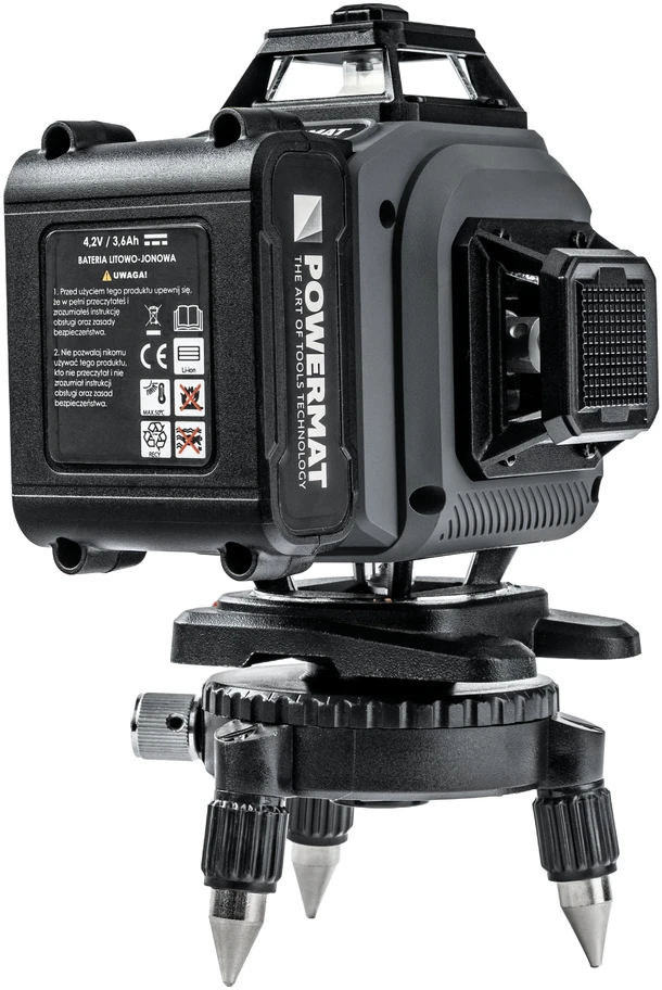 Powermat Lazerinis kryžminis nivelyras PM-PLK-4DM3
