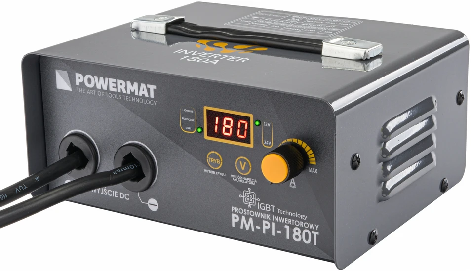 Powermat Inverterinis akumuliatoriaus įkroviklis su paleidimo funkcija 180A 12/24 V įkroviklis 30A PM-PI-180T