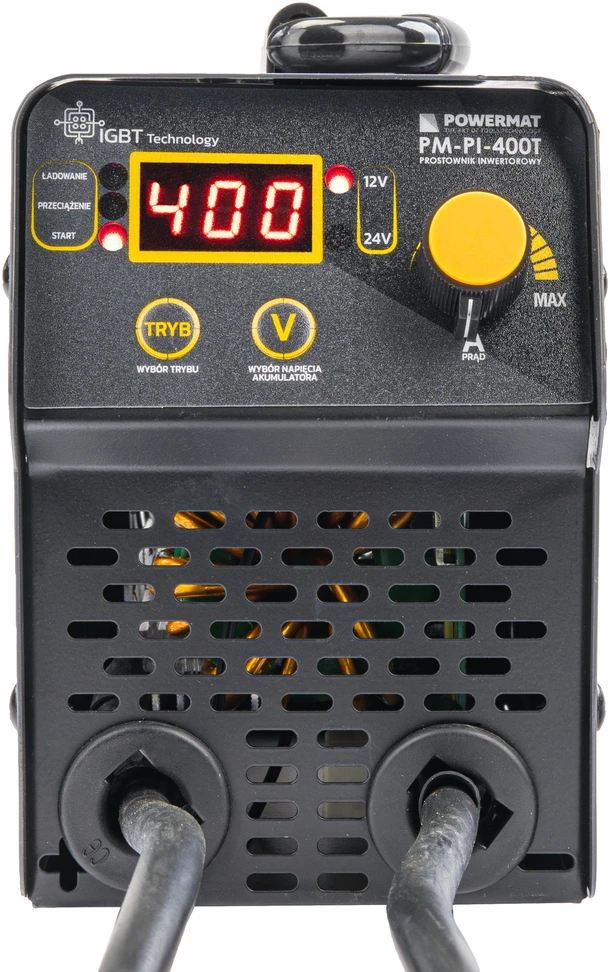 Powermat Akumuliatoriaus įkroviklis su inverteriu ir paleidimo funkcija 400A 12/24 V įkroviklis 40A PM-PI-400T