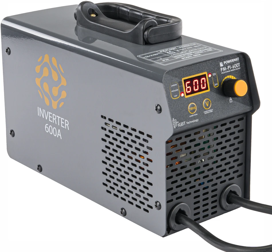 Powermat Akumuliatoriaus įkroviklis Inverterinis su paleidikliu 600A 12/24 V Įkroviklis 80A PM-PI-600T