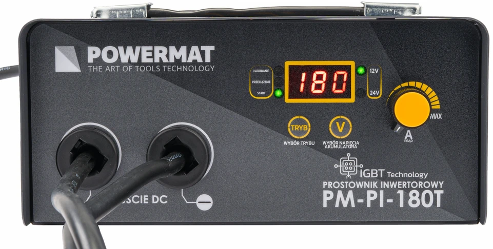 Powermat Inverterinis akumuliatoriaus įkroviklis su paleidimo funkcija 180A 12/24 V įkroviklis 30A PM-PI-180T