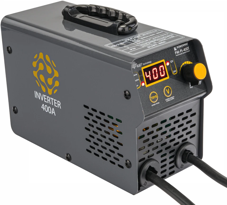 Powermat Akumuliatoriaus įkroviklis su inverteriu ir paleidimo funkcija 400A 12/24 V įkroviklis 40A PM-PI-400T