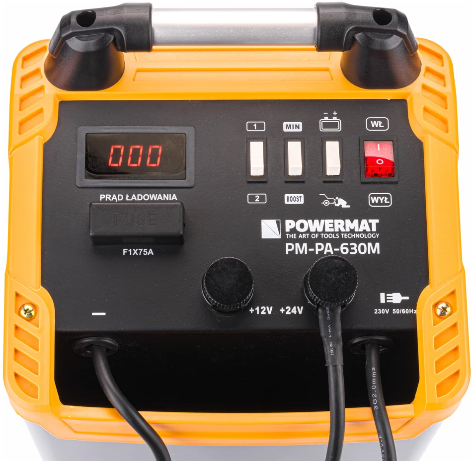 Powermat Prostownik AKUMULATOROWY Z Rozruchem 600A 12/24V PM-PA-630M