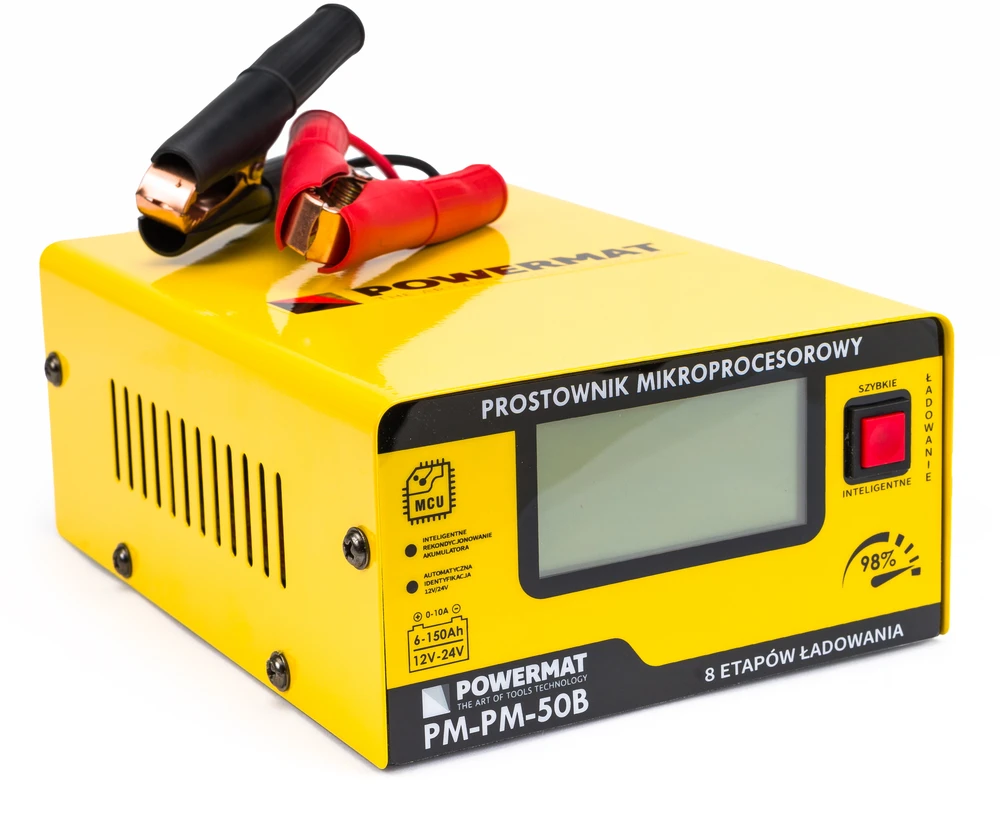 Powermat Prostownik mikroprocesorowy akumulatorowy 12/24V PM-PM-50B