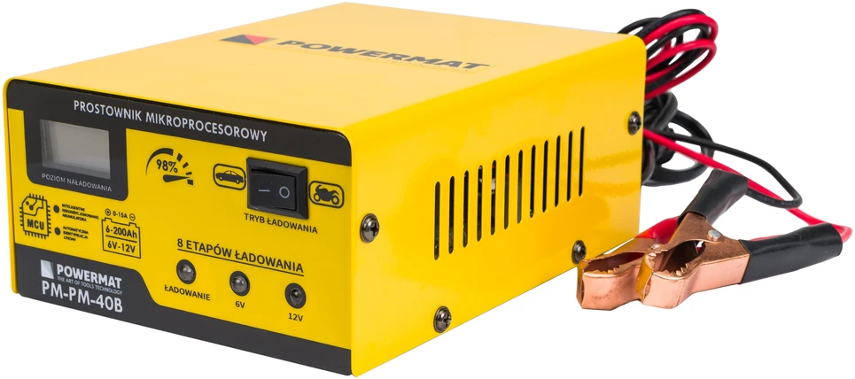 Powermat Mikroprocesorinis akumuliatoriaus įkroviklis 6/12V PM-PM-40B