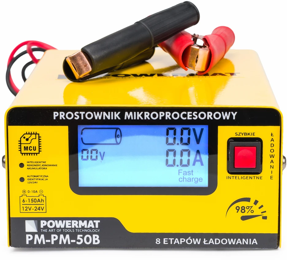 Powermat Prostownik mikroprocesorowy akumulatorowy 12/24V PM-PM-50B