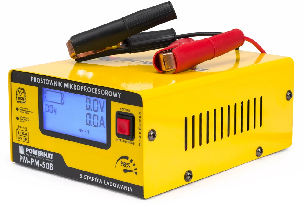 Powermat Prostownik mikroprocesorowy akumulatorowy 12/24V PM-PM-50B