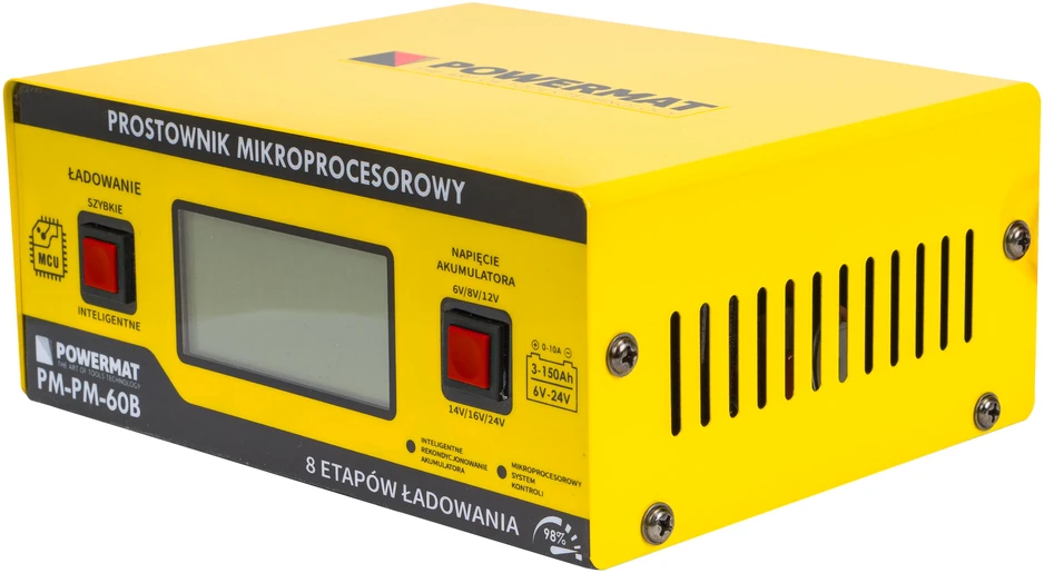 Powermat Prostownik mikroprocesorowy akumulatorowy 6V - 24V PM-PM-60B