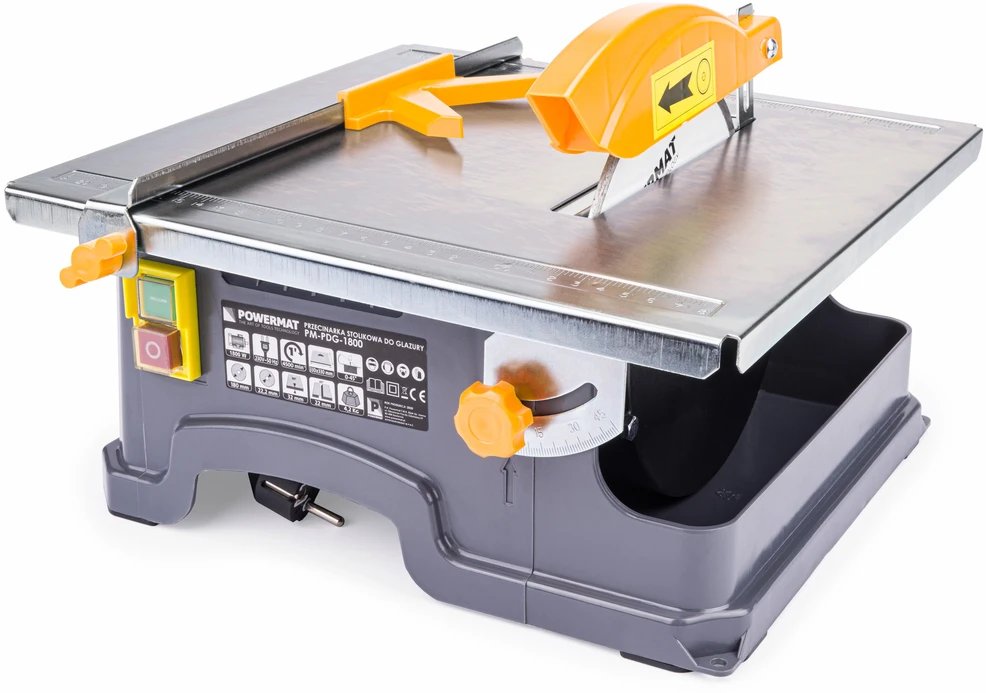 Plytelių pjovimo staklės POWERMAT 1800W, 180X22,2mm