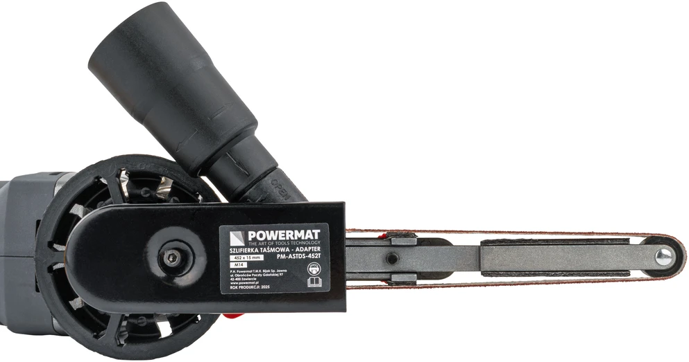 Powermat PRZYSTAWKA šlifuoklis TAŚMOWA PALCOWA (Rinkinys) PM-ASTDS-452T