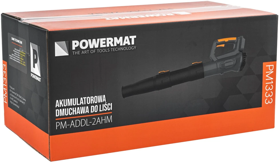 Powermat Akumuliatorinis lapų pūstuvas, 21 V, 260 km/h oro srautas, su 2 x 2 Ah ličio jonų baterijomis, sodo valymui, greitam šiukšlių pašalinimui