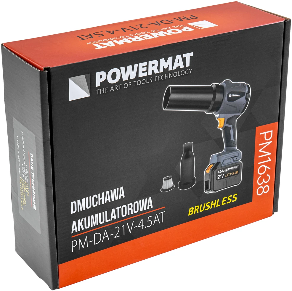 Powermat Akumuliatorinė pūstuvė PM-DA-21V-4.5AT
