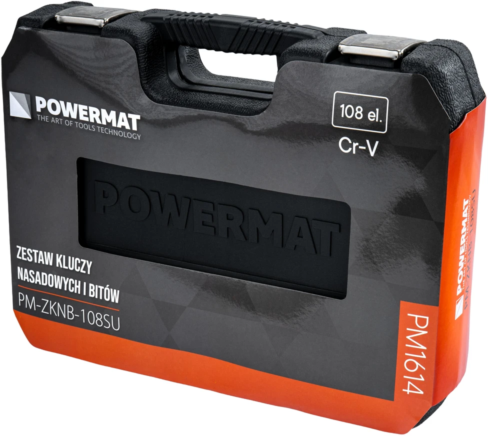 Powermat ANTGALVIŲ RAKTŲ RINKINYS 108 vnt. 1/2" | 1/4" PM-ZKNB-108SU