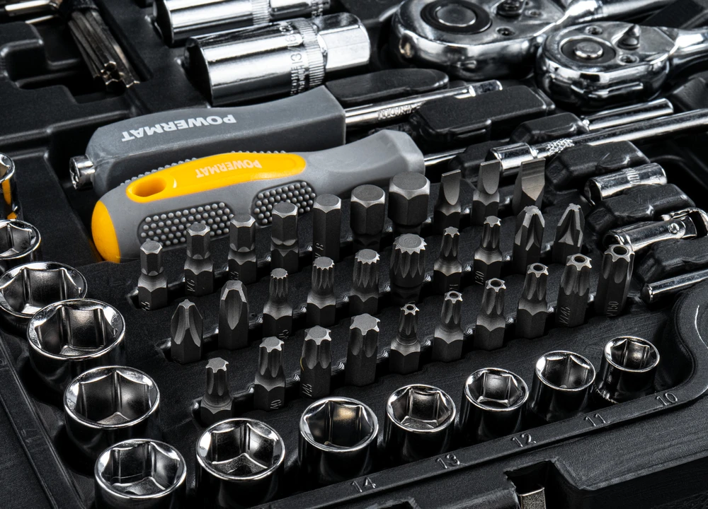 Powermat REPČIŲ VERŽLIARAKČIŲ RINKINYS 216 vnt. 1/2" | 1/4" | 3/8" PM-ZKNB-216SU-PRO