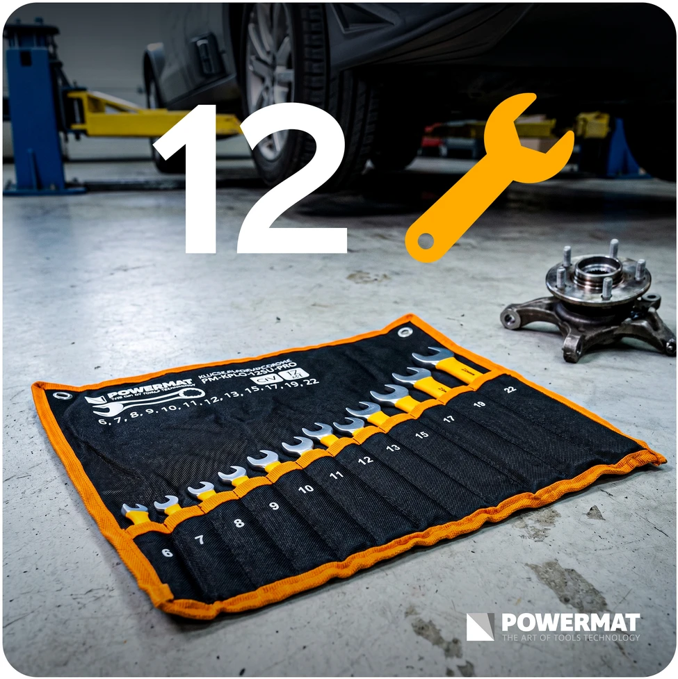 Powermat PLOKŠČIŲJŲ VERŽLIARAKČIŲ RINKINYS 12 vnt. PM-KPLO-12SU-PRO