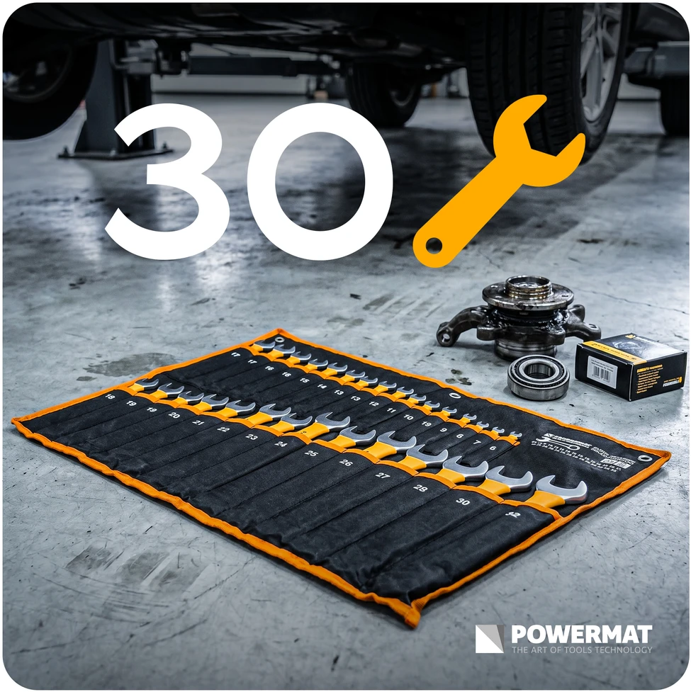 Powermat PLOKŠČIŲJŲ VERŽLIARAKČIŲ RINKINYS 30 vnt. PM-KPLO-30SU-PRO
