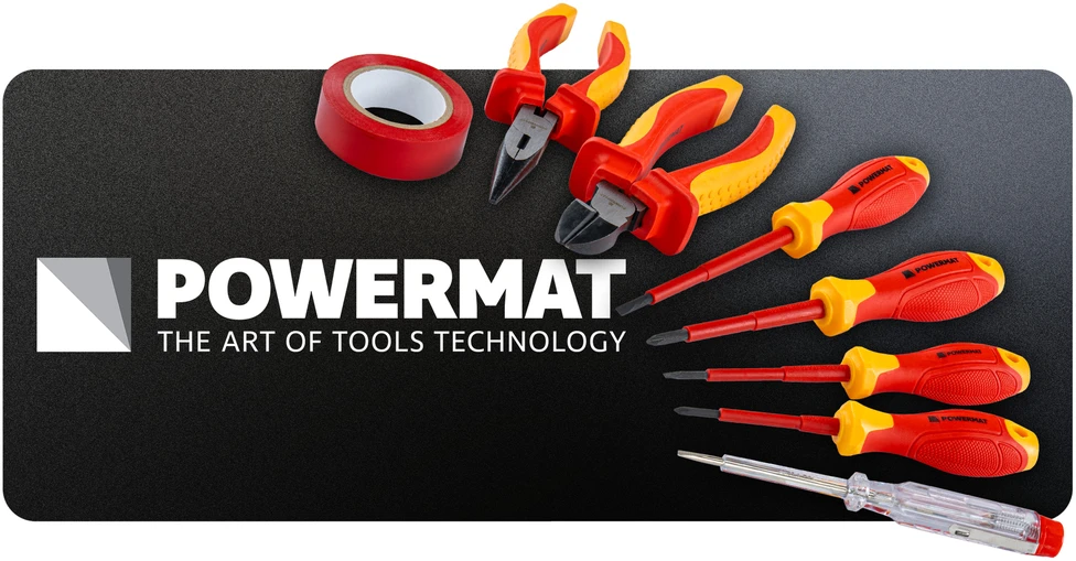Powermat įrankių rinkinys IZOLOWANYCH DLA ELEKTRYKA 1000V 8el. (DĖKLAS) PM-ZW-8ZI