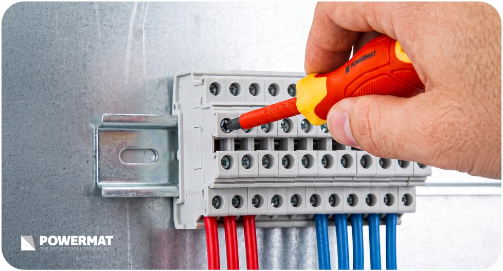 Powermat įrankių rinkinys IZOLOWANYCH DLA ELEKTRYKA 1000V 8el. (DĖKLAS) PM-ZW-8ZI