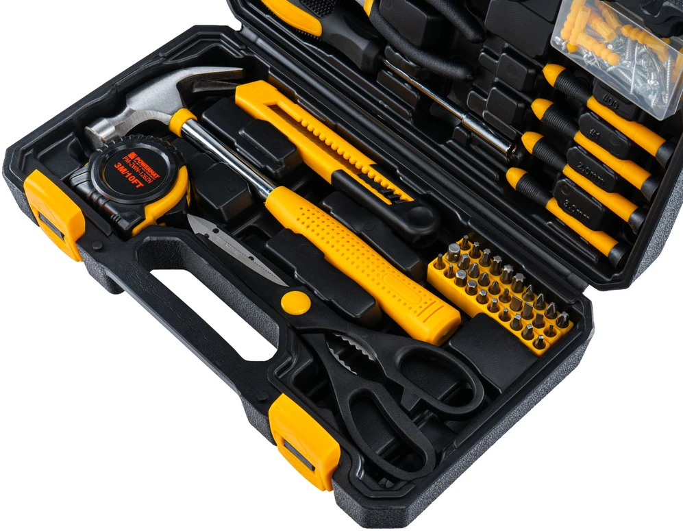 Powermat įrankių rinkinys WKRĘTAKI MŁOTEK KOMBINERKI + AKCESORIA 126el. (WALIZKA) PM-ZW-126ZN