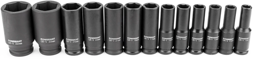Powermat Smūginių antgalių rinkinys 10-32 1/2'' PM-ZNU-13-0.5T