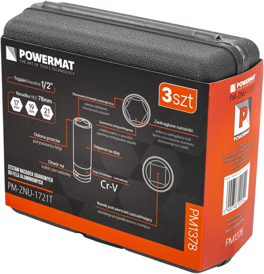 Powermat Smūginių antgalių rinkinys PM-ZNU-1721T