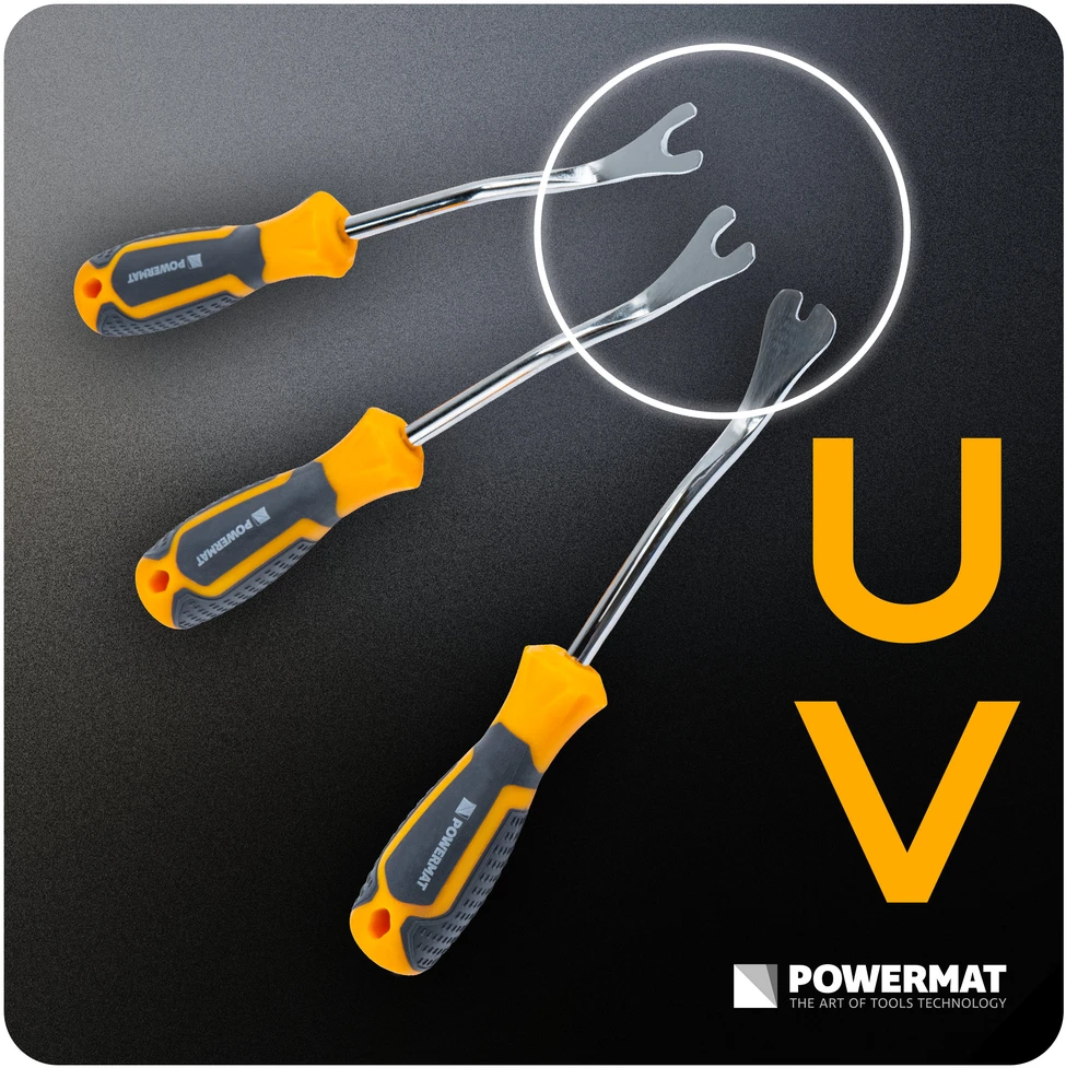 Powermat APMUŠALŲ NUĖMIMO ĮRANKIŲ RINKINYS LENTELIŲ IR SEGTUKŲ IŠĖMIMUI 6 vnt. PM-ZSTS-6ZN