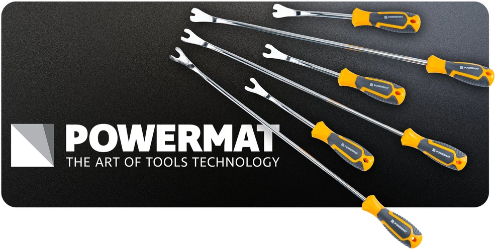 Powermat APMUŠALŲ NUĖMIMO ĮRANKIŲ RINKINYS LENTELIŲ IR SEGTUKŲ IŠĖMIMUI 6 vnt. PM-ZSTS-6ZN
